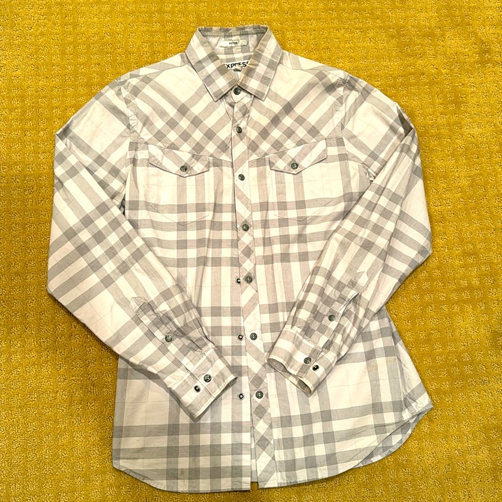 Express fitted dress shirt